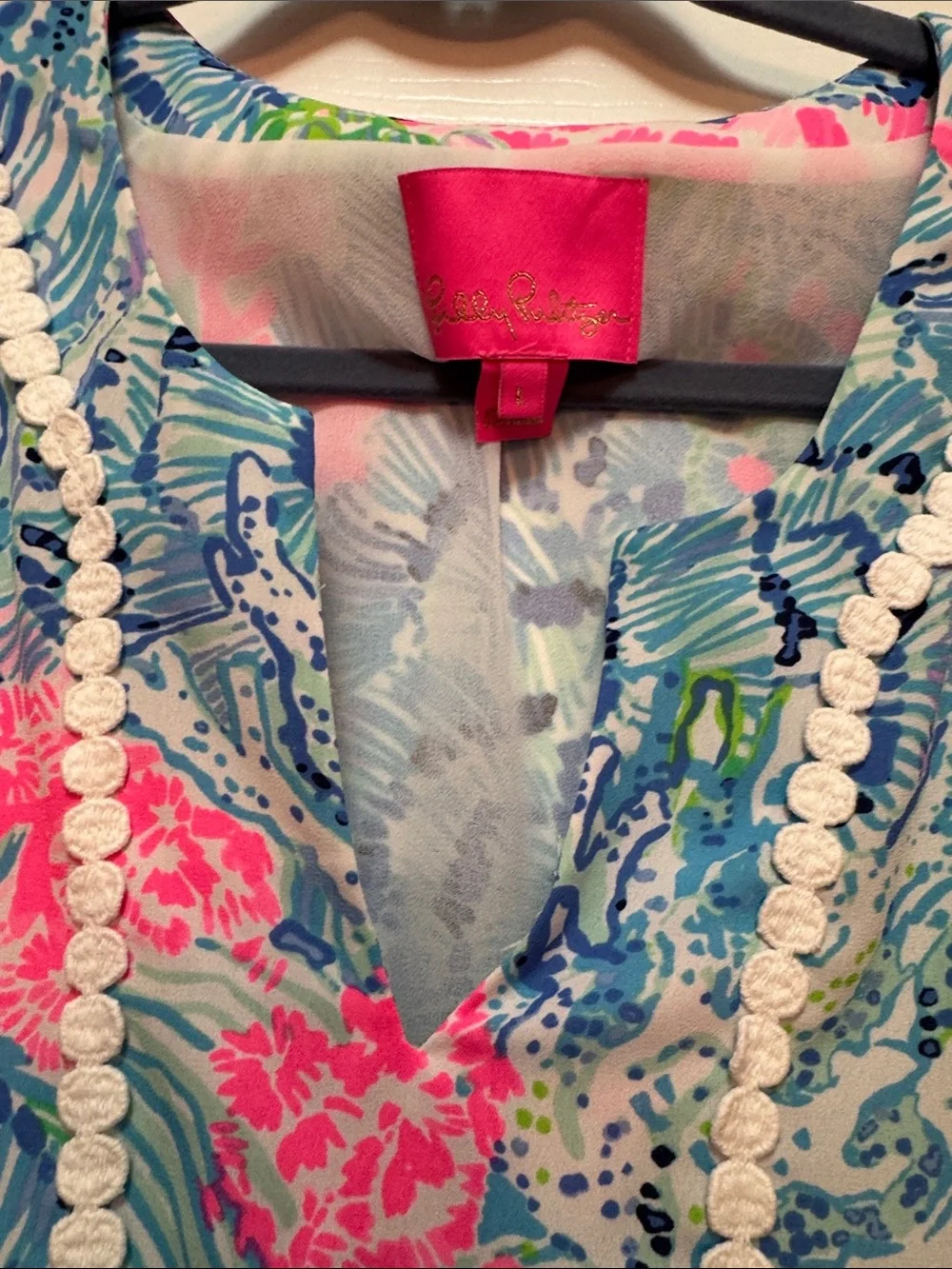 Lilly Pulitzer Delancey Sink or Swim - Pink, Blue & Green - Picture 5 of 7
